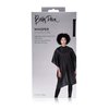 Betty Dain Whisper Styling Cape, Lightweight Fabric, Water Resistant Nylon, Snap Closure, Easy Care, Wrinkle Free, Black, 45 inches wide x 55 inches long