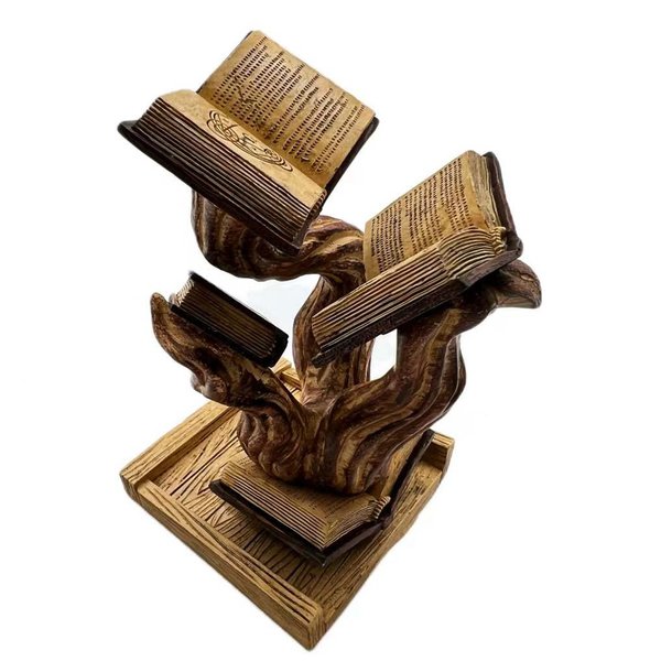 Thyggzjbs Magic Book Dice Tower,Tomes of Magics Dice Tower Magics Dice Tower Big Book Dice Tower Ornaments Clear Ornament Bulbs,Personalized Magic Dice Tower BookCollection (Burlywood)