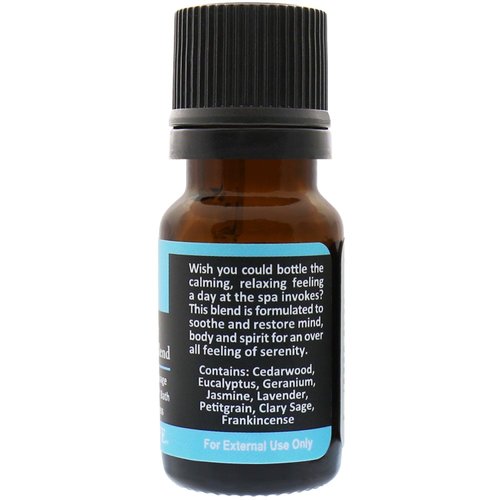 Plantlife Spa Aromatherapy Essential Oil Blend - Straight from The Plant 100% Pure Therapeutic Grade - No Additives or Fillers - Made in California 10 ml