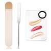 Banugo Korean Makeup Spatula, Picasso Makeup Spatula Korean, Foundation Spatula Korean, Professional Korean Spatula and Makeup Mixing Palette (Rectangle)