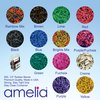 Amelia Beauty | 500 Count 1/2" Rubber Bands | Premium US Made Rubber Hair Ties | Ideal for Ponytails, Braids & Beards | Strong All Day Hold | Convenient Re-closable Container | Lime