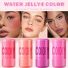 Cooling Water Jelly Tint/Blush, Chill Splash (Berry+Red) Multi-Use Cheek and Lip Gloss Makeup,Creates A Moist Watercolor Effect-1,000+ Swipes Per Stick Vivid Color