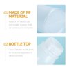 PACKOVE Hair Coloring Bottle 3pcs Hair Dye Squeeze Bottle Clear Hair Dye Bottle Hair Salon Bottles Dye Applicator Bottle Hair Oil Dispenser (Size S) Refillable Shampoo Bottle