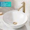 Kraus PU-L10BG Bathroom Pop-Up Drain Assembly for Vessel Sinks Without Overflow, with Extended Thread for Thicker Countertops, 10 3/4 Inch, Brushed Gold