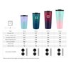 IRON °FLASK Classic Tumbler 2.0-2 Lids (Straw/Flip), Vacuum Insulated Stainless Steel Water Bottle, Double Walled, Drinking cup, Thermo Travel Mug - Cotton Candy, 32 Oz
