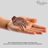 Parcelona French Paw Brown Streaks Wide Side Slide In Jaw Yoga Hair Claw Clip (Brown Streaks)