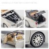 Metal Toy Cars of Rolls-Royce Phantom, 1:32 Scale Rolls-Royce Model Diecast Cars with Sound/Light/Pull Back, Rolls Royce Car Toy Gift for Christmas Newyear Birthday (1:32 Rolls Royce Phantom -Black)