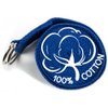 Crown Sporting Goods 10' Extra-Long Cotton Yoga Strap with Metal D-Ring (Blue)