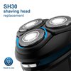 SH30 Replacement Heads for Philips Norelco Series 3000, 2000, 1000 Shavers and S738 Click and Style, Closecut SH30 Shaving Heads, Razor Blades for S1560
