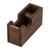 Multibey Natural Eco-Friendly Walnut Wooden 1 Inch Core Desktop Adhesive Tape Dispenser Cutter with Tape Office School Gift Idea (Walnut)