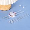 TEOYALL Fine Liner Brush, Nail Art Striping Brushes 5/7/9/11/20mm Thin Line Nail Brush Detail Drawing Brush Gel Nail Polish Brush