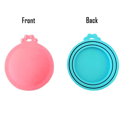 DYBEN 5 Pack Pet Can Covers/Dog Cat Food Can Lids/Universal BPA Free/Silicone Pet Food Can Lids Covers/Fits Most Standard Size Dog and Cat Can Tops for Pet Food Storage