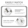 LALAFINA 8 Pcs Dragonfly Hair Clips Retro Dragonfly Style Hairpins Metal Alloy Hair Barrettes Vintage Dragonfly Bobby for Girls Women Wedding