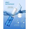 Water Flosser, Cordless Teeth Cleaner with 320ML Water Tank, Tongue Brush, USB Rechargeable Portable Dental Oral Irrigator, IPX7 Waterproof, 4 Nozzles with Storage Box, Travel Pouch, Long Battery Life