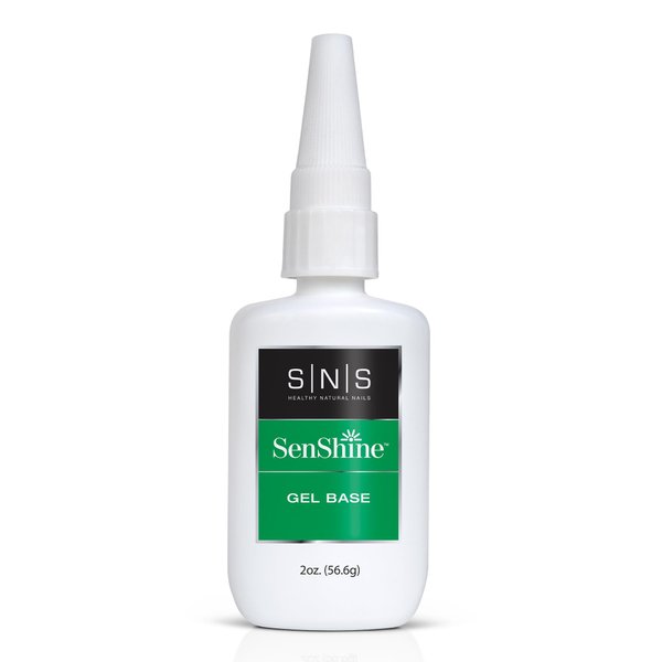 SNS Base Coat Nail Polish for Nail Dip Powder, Gel Base Refill - Long-Lasting & Fast-Drying Nail Strengtheners Gel Base - Low-Odor & No UV Lamp Required - 2 fl. oz.