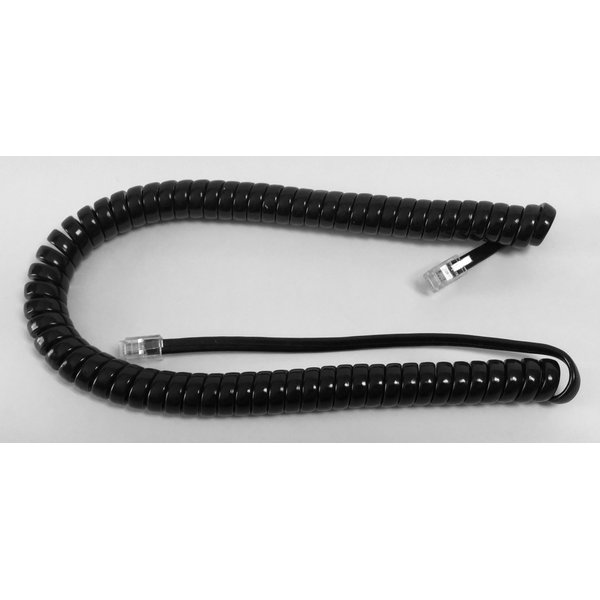 The VoIP Lounge Replacement Handset with Curly Cord for Shoretel Mitel IP Phone 230 115 265 565 560 530 210 110 560G 230G 565G Black