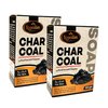Natural Activated Charcoal Soap Bar (2-Pack) | Black Bar Soap with Coconut Oil, Olive oil | Body Wash Soap Bar | 100% Natural Soap for Men & Women Soap Bar | 2 x (100 gm 3.52 oz)