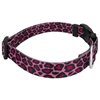 Country Brook Petz - Deluxe Pink Leopard Dog Collar - Made in The U.S.A. - Animal Prints Collection Featuring Wild Designs (1 Inch, Medium)