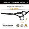 Barber Hair Cutting Scissors Kit for Women & Men, Professional Hair Scissors Set, Scissor for Hair Cutting, Thinning Scissors, Straight Razor, Hair Comb, Sharpend Shears Kit for Home, Salon