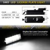 MOFORKIT LED License Plate Light Lamp Assembly For 2015-2019 Dodge Charger Challenger Chrysler 300 Pacifica Jeep Compass 6000K Dimond White, Pack of 1