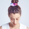WATINC 24 Pcs White Scrunchies Hairbands for Tie Dye DIY Plain Cotton Hair Scrunchie Elastic Headband Scrunchy Traceless Hair Ties Ponytail Holder Hair Accessories for Women