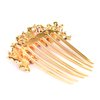 Sankuwen Women Rhinestone Inlaid Butterfly Hair Comb Hairpin Barrette Accessory (Style-B,Pink)