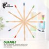 Little Footprint Kids Bamboo Toothbrushes - 12 Pack |BPA Free Soft Bristles Toothbrushes | Eco-Friendly, Natural Bamboo Toothbrush Set | Biodegradable, Compostable, Wooden Eco Friendly
