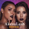 AkesuLash Magnetic Eyelashes - 10 Pairs 3D Medium Magnetic Lashes with Eyeliner Kit,Cruelty-Free & Vegan,Upgraded,Natural Look,Long Lasting,Reusable,With Applicator - Easy to Apply (4 Tube of Liner)