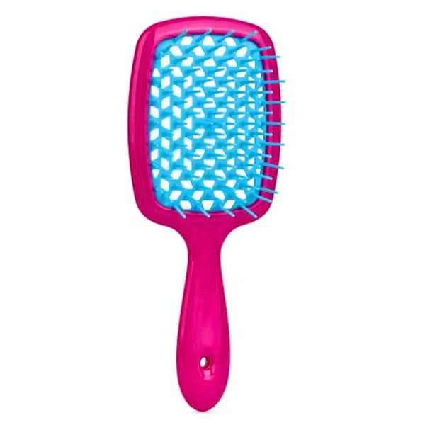 Generic Premium Hair Brush for Wet & Dry Hair, Light Weight, Detangling, Smoothing Hair Brush (Hot Pink)