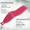 RUNATURE HotPink I Tip Hair Extensions Human Hair 16 Inch I Tip Hair Extensions HotPink Human Hair Extensions I Tip Extensions HotPink Hair Extensions I Tip Cold Fusion Hair Extensions 20g 25s