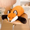 ARELUX Soft Red Fox Stuffed Animals:18in Fox Plush Cute Cuddly Body Pillow Hug Sleeping Fluffy Wild Animal Toys Bed Decor Plushie Doll Friends Family Member