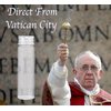 Holy Water Pope Francis Vial ✞ Pope Blessed Portable Bottle ✞ The Only Authentic Certified Holy Water Font Online ✞ Vatican Direct Baptism Wedding Christian Catholic God Jesus Religious (PopeMary)