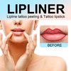 Aderier Lip Liner Peel Off Lip Liner Tattoo, 3Pcs Peel Off Lip Stain, Burgundy Red & Dark Brown & Light Brown Long Lasting Lip Stain Peel Off, Infused with Hyaluronic Acid & Vitamin E