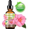 Botanical Beauty Japanese ORGANIC CAMELLIA Seed Oil. 100% Pure Natural Undiluted Refined Cold Pressed Carrier Oil to revitalize and rejuvenate the hair, skin and nails. 4 Fl. oz 120 ml