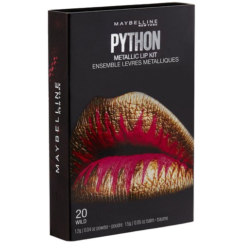 Maybelline New York Lip Studio Python Metallic Lip Makeup Kit, Wild, 0.09 oz.