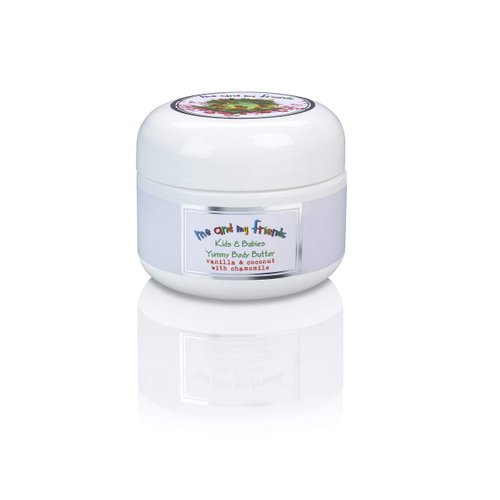 Nabila K me and my friends Yummy Body Butter for Kids & Babies - Newborn Baby Cream for Sensitive Skin - Naturally Derived Ingredients - Vanilla & Coconut with Chamomile - Travel Size - 1.6 oz