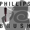 Phillips Brush Mini Monster Vent 6 Poly-Tipped Professional Hair Brush (2” Diameter Barrel) - Vented Blowout Hairbrush with Nylon Reinforced Boar Hair Bristles, Beech Wood Handle with Rubber Grip