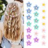 Paderison 20Pcs Mini Flower Hair Clips for Women Girls Small Lily Hair Pins Wedding Hair Accessories Bridal Snap Clips Tiny Cute Metal Barrettes Decorative Bridesmaid