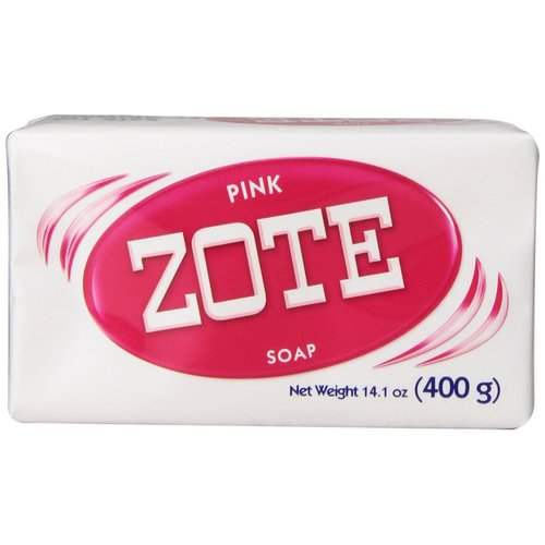Zote Laundry Bar Soap Variety Pack - White and Pink - 2 Bars
