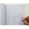 KOALA TOOLS | Isometric Graph Paper Notebook (1 Unit) | 7.5" x 9.75", 60 pp. - Kraft Cover Isometric Grid Drawing Pads - Suitable for Industrial, Architectural, Interior Design