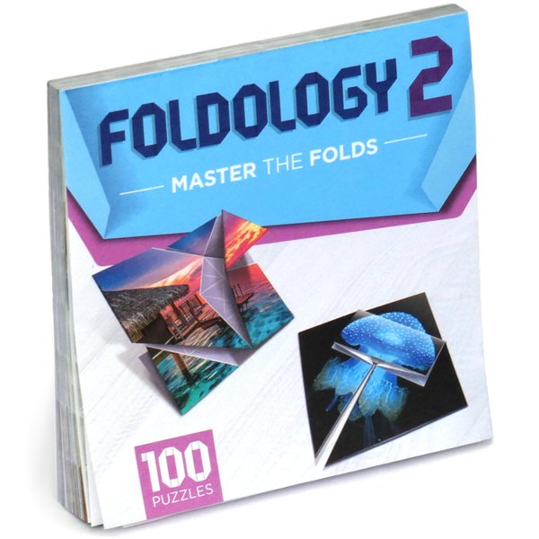 FOLDOLOGY 2 - Master The Folds (Expansion Pack). Puzzle Game for Tweens, Teens, and Adults. 100 Origami Brain Teasers. Ages 10+