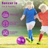 Size 4 Soccer Ball Glitter Pink Purple, Champhox Girls Soccer Ball Size 4, Soccer Beginners Sports Training Ball Outdoors Recreation Ball for Girls Youth Birthday Christmas Back to School Soccer Class