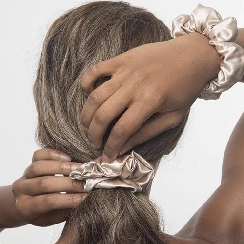 40PCS Multicolor Hair Scrunchies,Satin Silk Hair Ties Ropes Ponytail Holder For Women Classic Elastic Hair Bands Ropes Girls Hair Accessories (40 Colors)