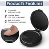 Fingerprint Ink Pad (Pack of 2) - Thumbprint Ink Pad for Notary Supplies Identification Security ID Fingerprint Cards Law Enforcement Fingerprint kit Black Ink pad Stamp pad huella dactilar