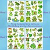 Frog Temporary Tattoos - Frog Birthday Decorarions Party Favors Supplies Gift Idea For Kids Teen Boy Girl Animal Décor Cute Lovely