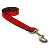 Small Paws & Bones/Poppy Dog Leash: 3/4" Wide, 4ft Length - Made in USA.
