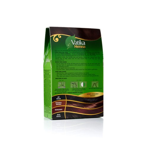 Vatika naturals Henna Hair Color - Dark Brown (Pack of 6)