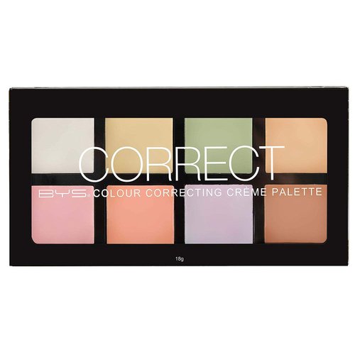 BYS Women's 8-Color Corrector, Concealer and Contour Palette Cream for All Skin Types and Complexion