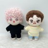 niannyyhouse 10cm Plush Doll Clothes Sportswear Suits Sweatshirts Pants Doll Dress up (Pink, 10cm)