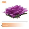 MECCANIXITY 30 Pcs Rose Flower Hair Clips 4 Inch Flower Hair Pins Flower Brooch for Women Hair Accessories Light Purple